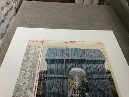 Javacheff Christo L'Arc De Triomphe, Wrapped Project For Paris Iii "