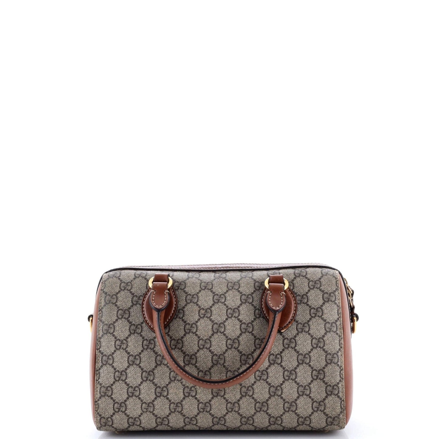 Gucci Convertible Boston Bag Gg Coated Canvas And Leather Small