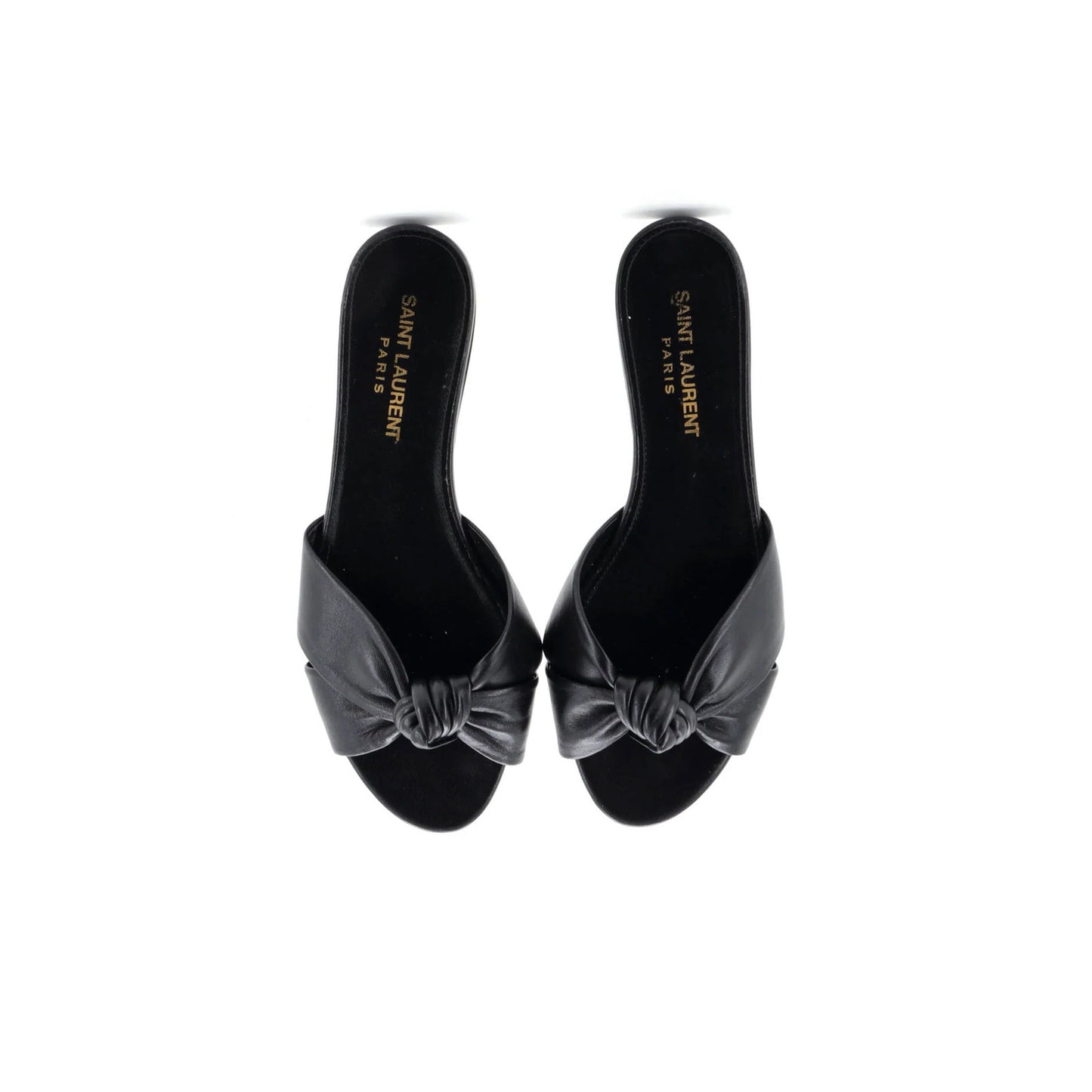 Saint Laurent Women'S Bianca Mule Sandals Leather