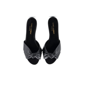 Saint Laurent Women'S Bianca Mule Sandals Leather