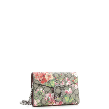 Gucci Dionysus Chain Wallet Blooms Print Gg Coated Canvas Small