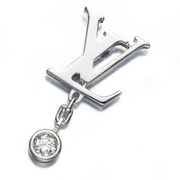 Louis Vuitton Earrings Diamond Idylle Blossom Lv Single 18K 750 White Gold