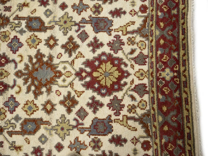 Cream Oushak Chobi Oriental Rug Handmade Large Floral Room Dcor Carpet 4X6 ft