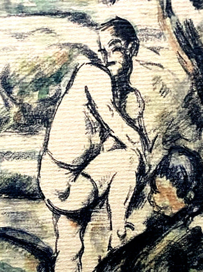 Paul Czanne Lithograph Coa Mourlot 1935 Signed Published Gauguin