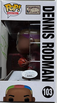 Dennis Rodman Autographed Chicago Bulls Funko Pop #103 (Jsa)