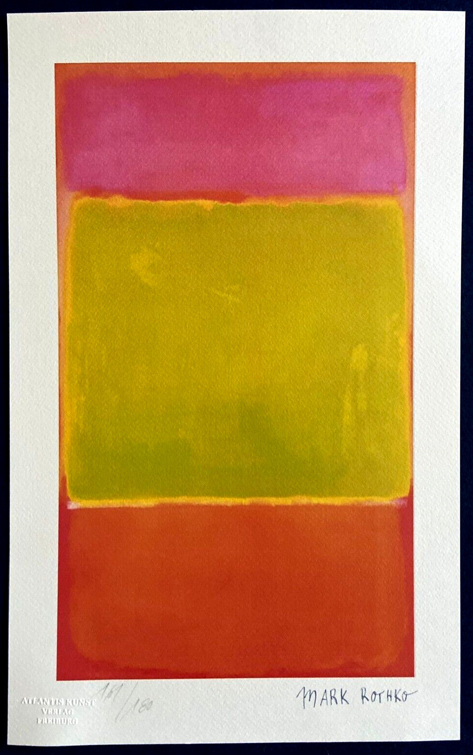 Mark Rothko Lithograph Coa Signed Op Numbered Certified 180 Es