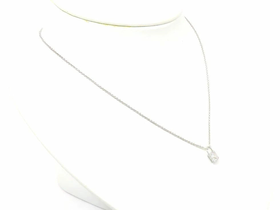 Louis Vuitton Q93560 Diamond Lockit Xs Pendant Necklace K18Wg