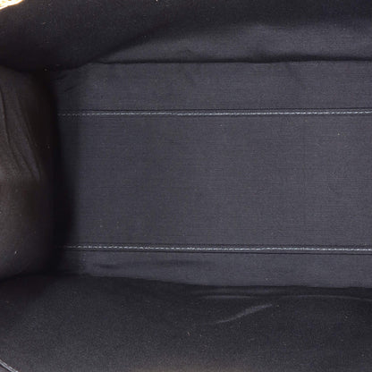 Bvlgari Logo Convertible Tote Embroidered Leather Medium