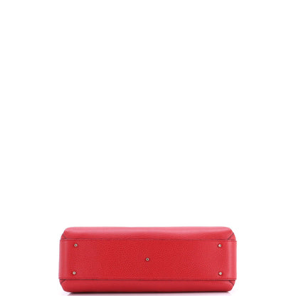 Gucci Interlocking Top Handle Bag Leather Medium