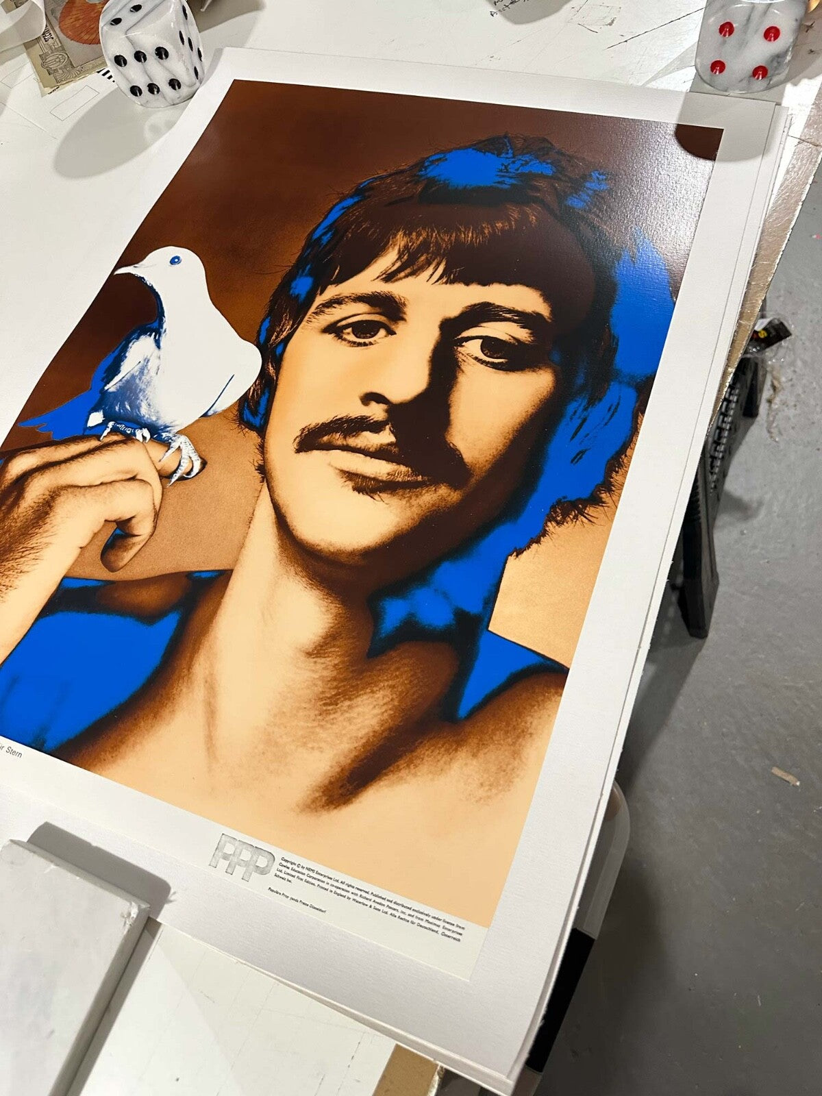 Ringo Starr By Richard Avedon Beatles Poster 1967 Original Printing On Linen