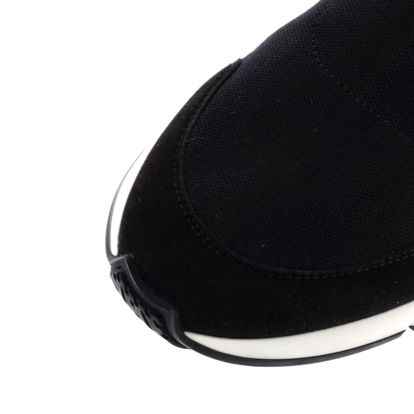 Hermes Men'S Sock High-Top Sneakers Knit Fabric With Leather