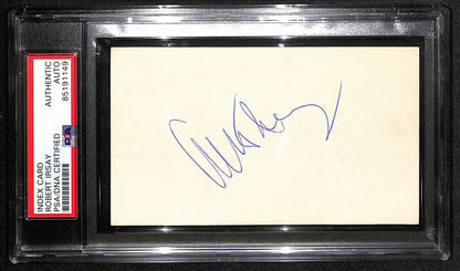 Robert Irsay Hof Signed/Auto 3X5 Index Card