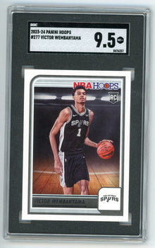Victor Wembanyama 2023-24 Panini Hoops Rookie Card #277 Sgc 9.5