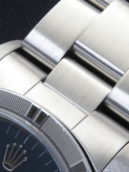 Rolex Air King 14010M Blue Case Size 34Mm Men'S Used Watch #7147