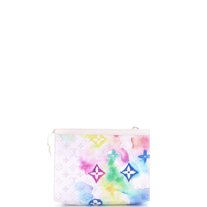 Louis Vuitton Pochette Voyage Limited Edition Monogram Watercolor Canvas Mm