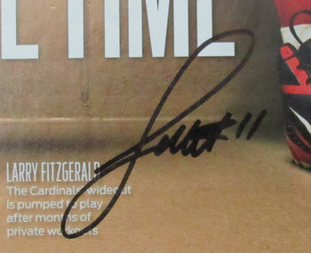 Larry Fitzgerald Signed 2011 Sports Illustrated Magazine No Label Jsa 190776