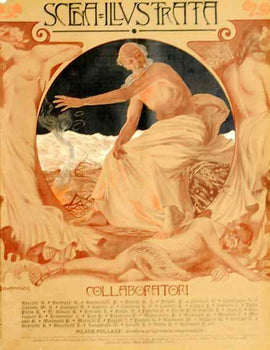 Scena Illustrata Arts Literature Music Theatre Old Man 1900