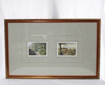 Keith Melling Signed Prints Summer Hillside & Toward Home Landscape Art