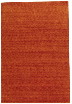 Orange Red Solid Design Hand-Loomed 6X9 Gabbeh