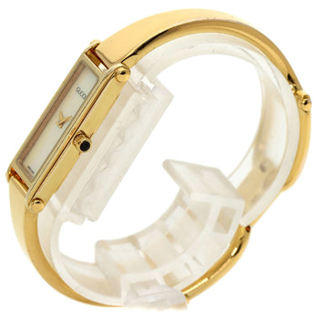 Gucci Square Face Bangle Watches Gold Plated/Gold Plated Ladies