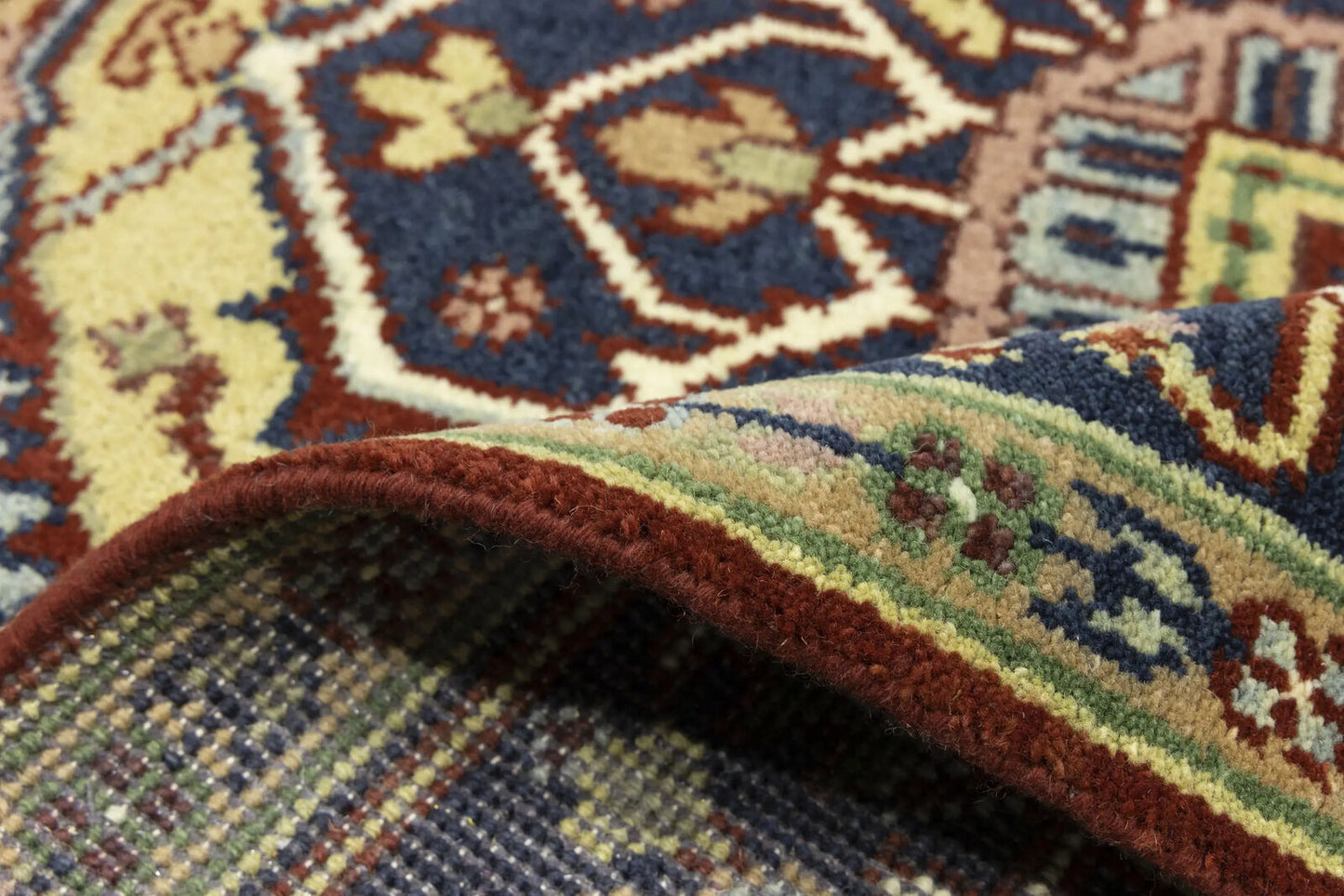 Farmho Rusty Red Geometric Heriz Serapi Oriental