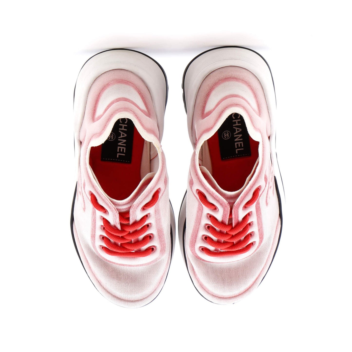 Chanel Women'S Cc Low-Top Sneakers Mesh Lycra