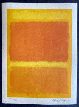 Mark Rothko Lithograph Signed Coa Numbered In Pencil 180 Copies
