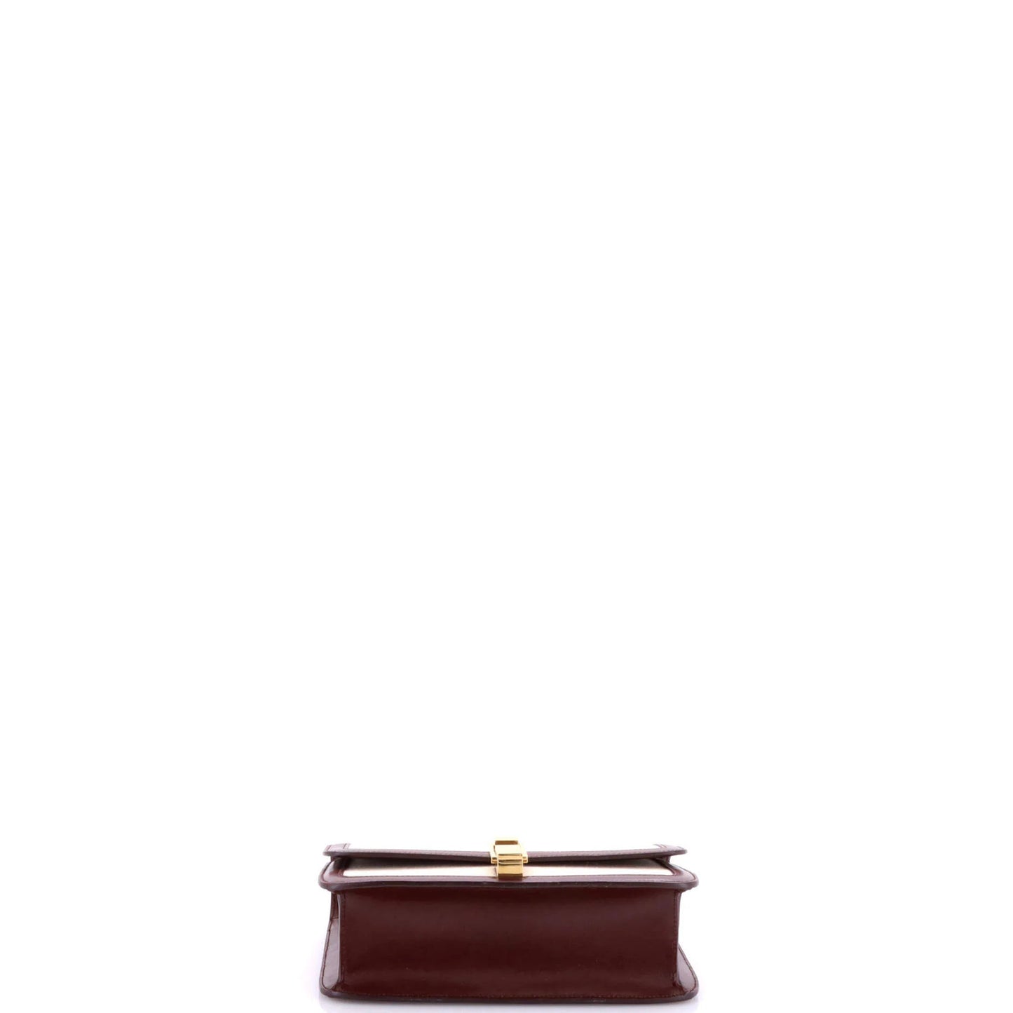 Saint Laurent Carre Satchel Canvas With Leather Medium