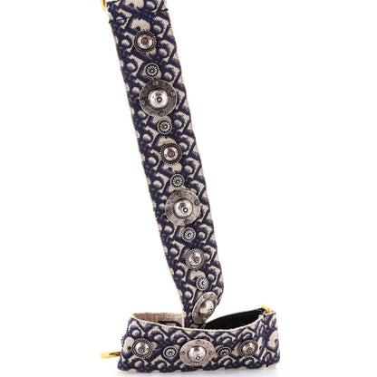 Christian Dior Shoulder Strap Embellished Oblique Canvas