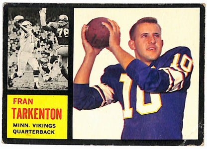 1962 Topps Football Vikings Complete Team Set