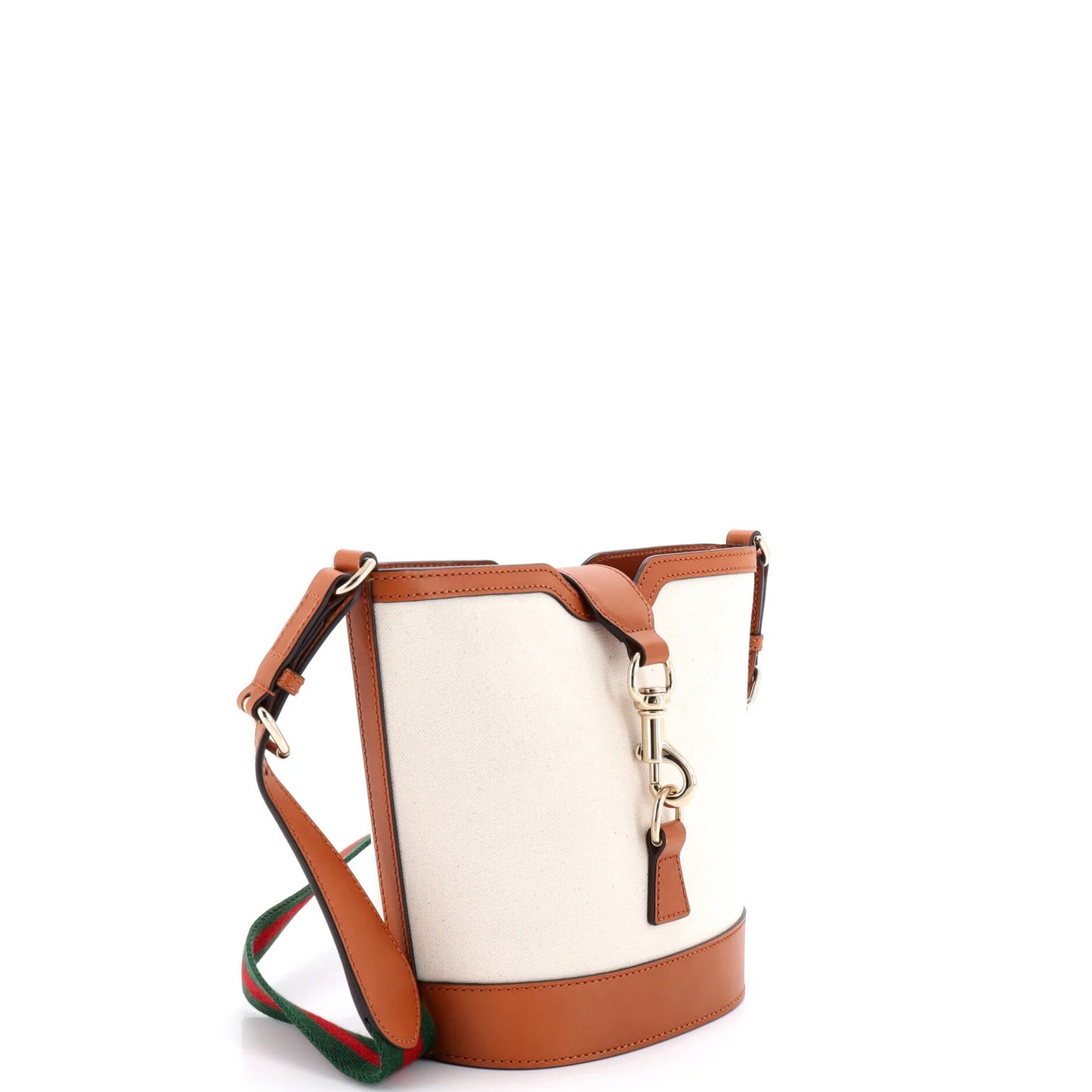 Gucci Web Ophidia Bucket Bag Canvas With Leather Mini
