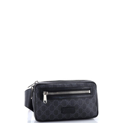 Gucci Soft Zip Belt Bag Gg Coated Canvas Small