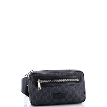 Gucci Soft Zip Belt Bag Gg Coated Canvas Small