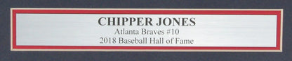 Chipper Jones Hof Autographed 11X14 Photo Atlanta