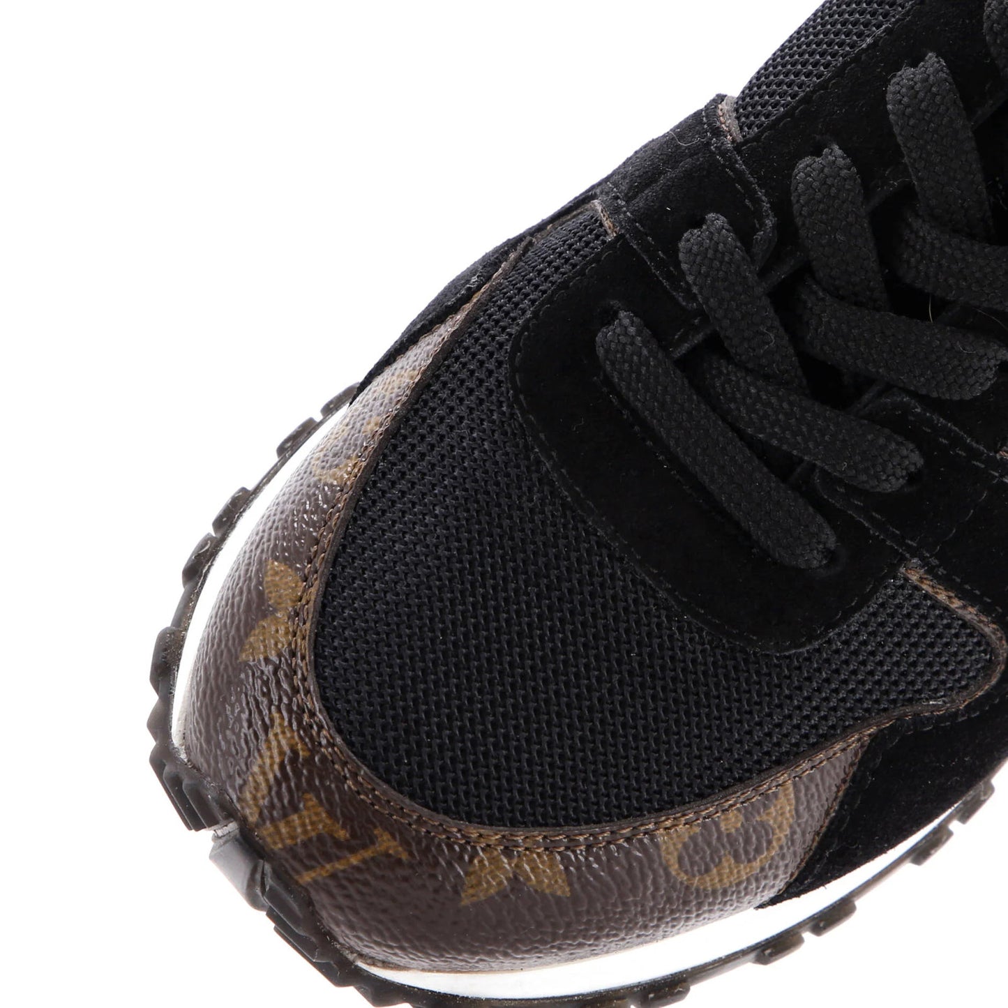 Louis Vuitton Women'S Run Away Sneakers Mesh With Monogram Canvas And Suede