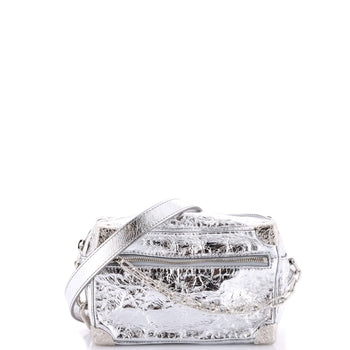 Louis Vuitton Soft Trunk Bag Crushed Metallic Calfskin Leather Mini