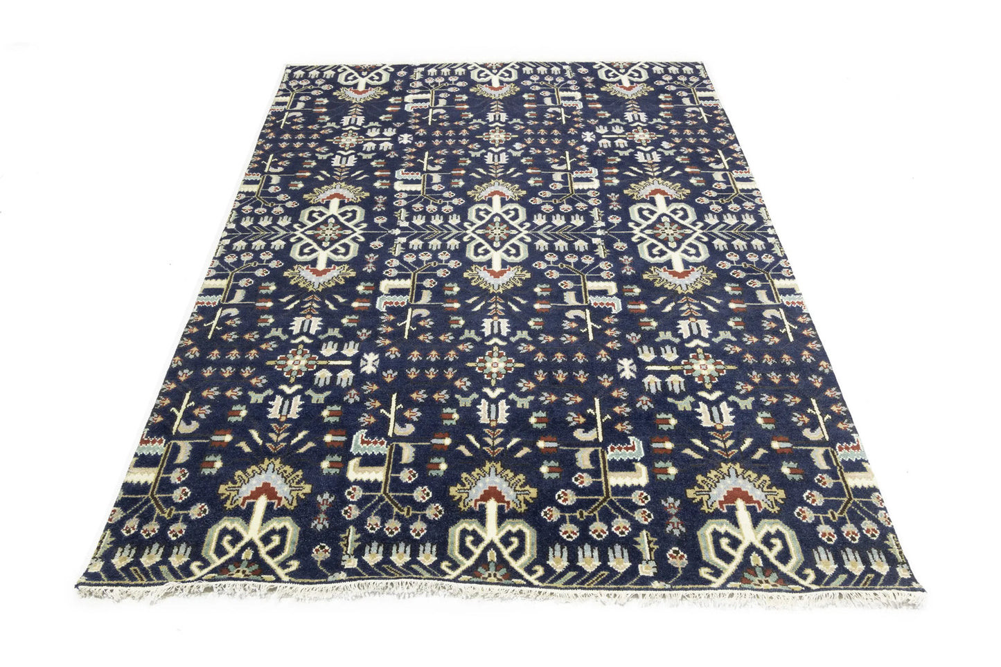 Handmade Oriental Rug Tribal Allover Floral Design Carpet Living Room 8X10 ft