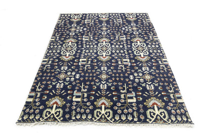 Handmade Oriental Rug Tribal Allover Floral Design Carpet Living Room 8X10 ft