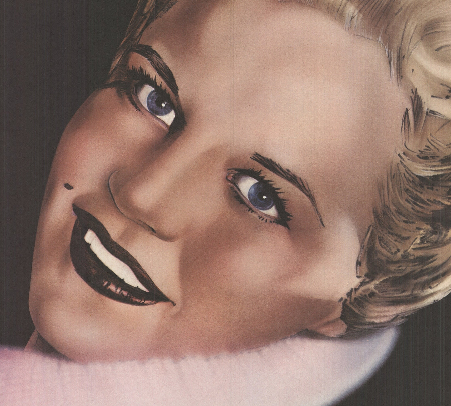 Bob Lee Hickson Wnew Peggy Lee " Offset Lithograph Vintage Yellow