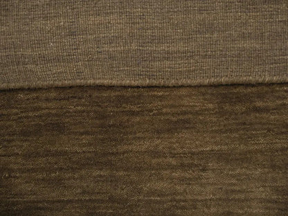 Brown Solid Hand-Loomed 6X9 Gabbeh Wool Rug