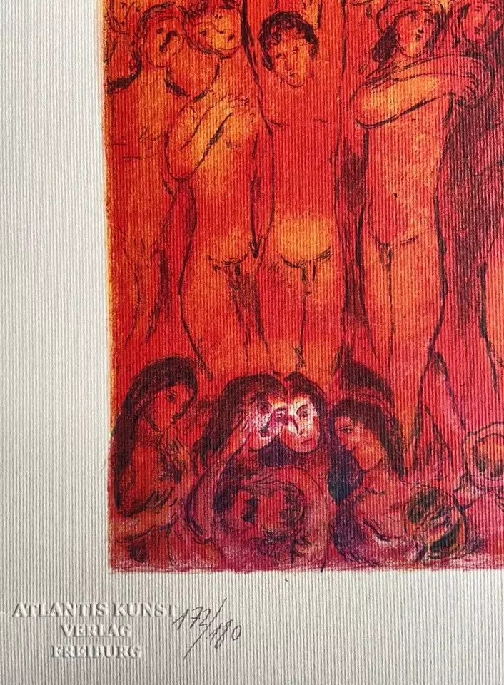 Marc Chagall Lithograph Coa Signed Hand Numbered Limited