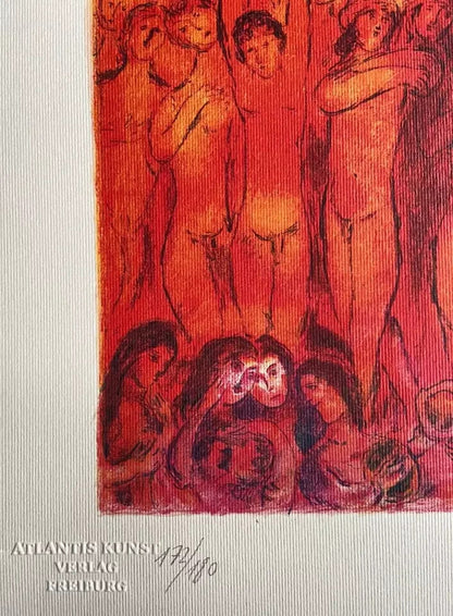 Marc Chagall Lithograph Coa Signed Hand Numbered Limited