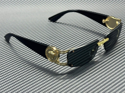 VERSACE VE2291 100287 Gold Dark Grey Men's 59 mm Sunglasses