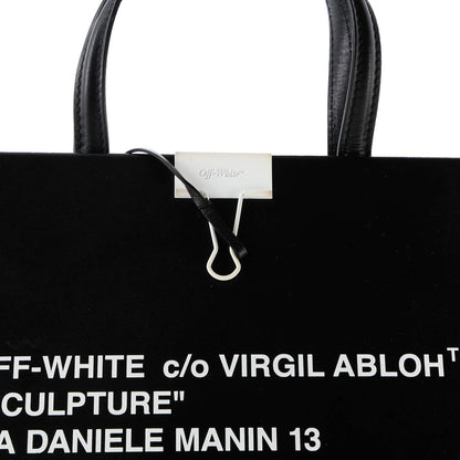 Off White Box Tote Printed Patent Medium