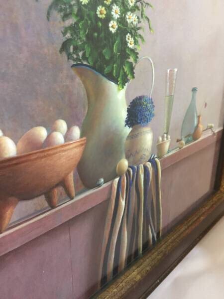 Julien Landa Original Painting Oil on Canvas Signed Framed - Still Life SPRING
