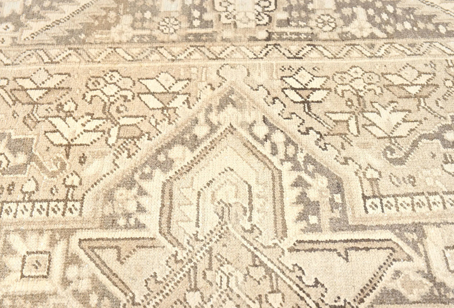 Muted Floral Distressed Design 10X13 ft Vintage Oriental Rug Dining Room Carpet