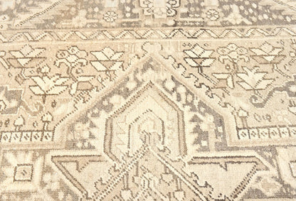 Muted Floral Distressed Design 10X13 ft Vintage Oriental Rug Dining Room Carpet