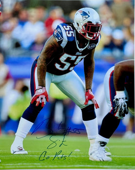 Brandon Spikes Autographed 16X20 Football Photo