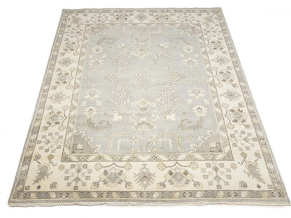 Handmade Floral Muted Colors Oushak Chobi