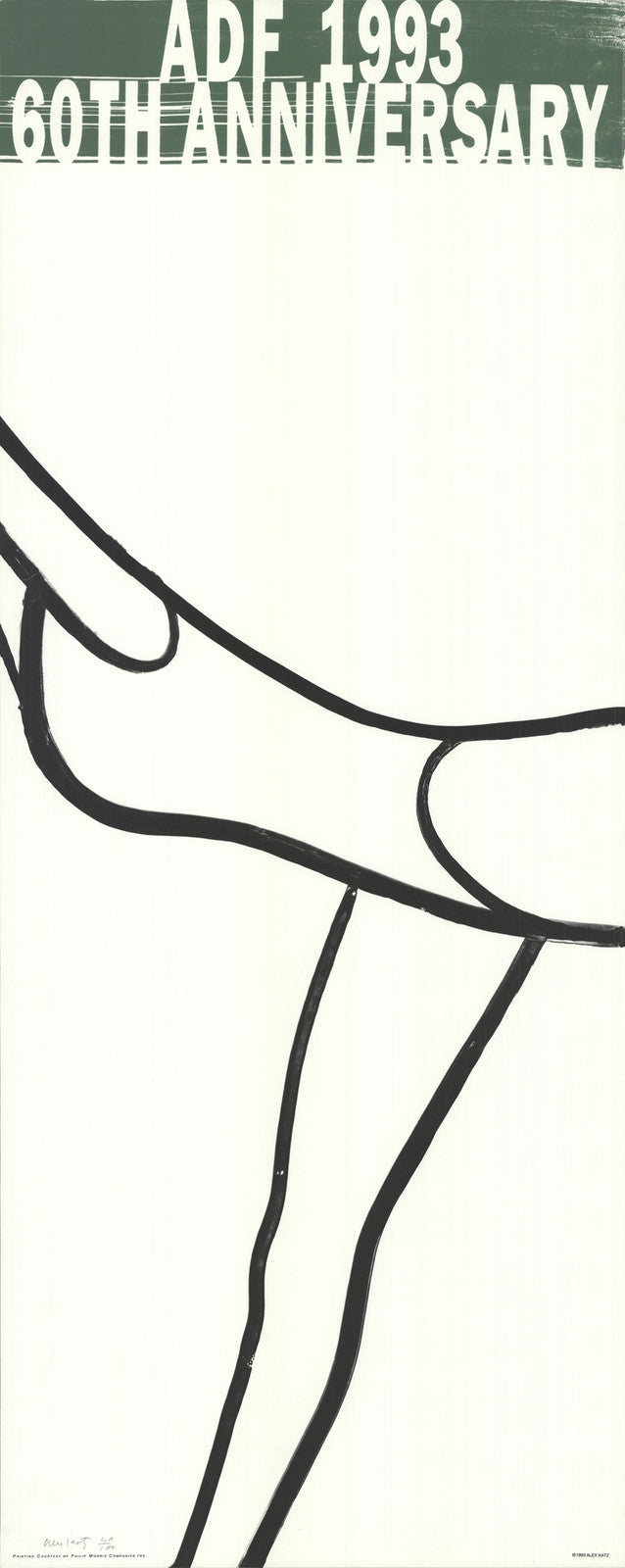 Katz American 60" x 24" SIGNED 1993 Lithograph Pop Art Festival Dance